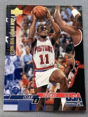 1994 Upper Deck USA Basketball Card #69 Isiah Thomas/1990 NBA Finals MVP. - Image 1 of 4