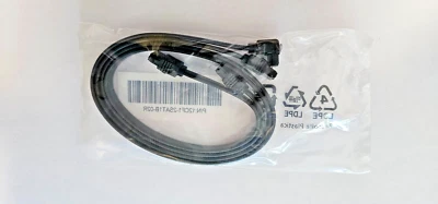 SATA 3 Cable 6Gbps 40cm data cable Black  - Pack of 2 OEM - Image 1 of 4