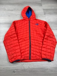 The North Face Jacket Youth L 14/16 Red Blue Thermoball Lightweight Puffer Boys - Picture 1 of 10