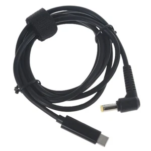 Laptop Fast Charging Wire Power Adapter PD 65W 3A Type-C to for DC 5.5x2.5mm Cab - Zdjęcie 1 z 8