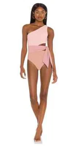 NWT Beach Riot x Revolve Carlie One Piece in Blush Color Block Size XS - Picture 1 of 9