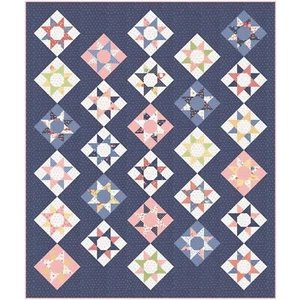 Summer Weekend Quilt Kit 64" x 76" with Moda Sunwashed Fabric by Corey Yoder - Picture 1 of 2