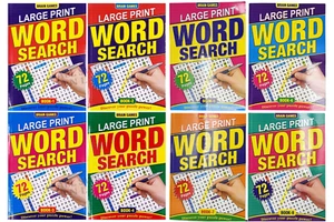 Over 60 Puzzles per Book A4 Size Word Search Puzzle Books Large Print NEW - Picture 1 of 16