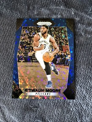 2017-18 Panini Prizm Basketball E'Twaun Moore Fast Break Blue Prizm /175 - Image 1 of 2