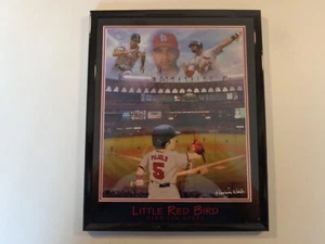 Cuadro enmarcado Albert Pujols St. Louis Cardinals L'il Pro 8""x10"" - Pequeño pájaro rojo - Imagen 1 de 1