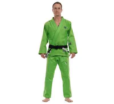 Fuji Sports All Around Mens Brazilian Jiu Jitsu Gi Jiu-Jitsu BJJ  Electric Green - Image 1 of 4