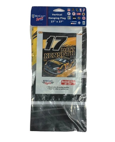 Matt Kenseth Vertical Flag 27 x 37 WinCraft Sports NASCAR Flag #17 Vtg Sealed Cover