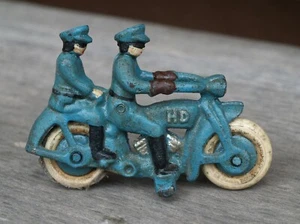 Vintage Xonex Repro 1997 Harley Davidson Cast Iron Motorcycle - 2 Riders - Picture 1 of 4