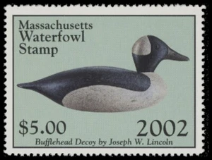 2002  Massachusetts State Duck Stamp Mint Never Hinged. Original Gum  - Picture 1 of 1