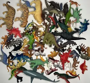 Mixed Dinosaur Animal 2.5 Lb Lot Plastic Figures - Picture 1 of 7