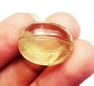 Brazilian Natural Lemon Topaz Oval Shape 17.40 Ct Certified Loose Gemstone - Picture 1 of 7