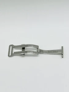 Breitling Deployment Folding Clasp 18mm / 17mm Stainless Steel Swiss - Picture 1 of 4