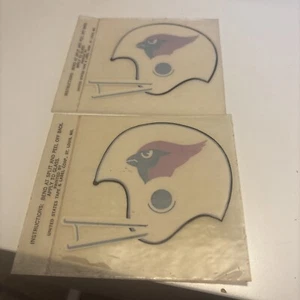 Set Of 2 Vintage 60’s St Louis Cardinals Helmet NFL Vinyl Decal US Tape & Label - Picture 1 of 5