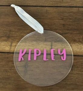 Ornamento Natalizio Acrilico Trasparente Personalizzato Kipley - Foto 1 di 4