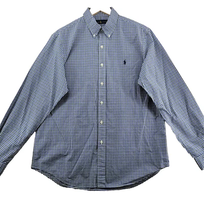 Ralph Lauren Men's Size L White Check Cotton Long Sleeve Casual Shirt - Image 1 of 4