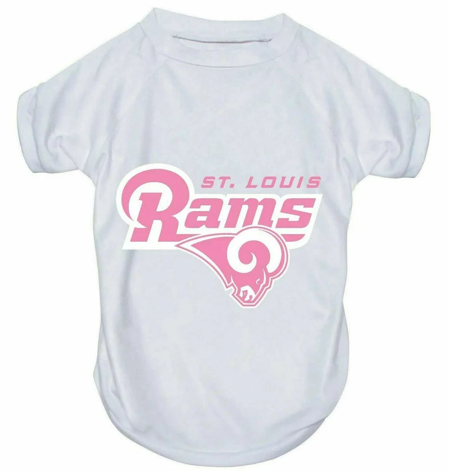 CAMISETA ST. LOUIS RAMS PERRO GATO ROSA RENDIMIENTO CAMISETA ACTIVA MEDIANA Foto 1 de 1