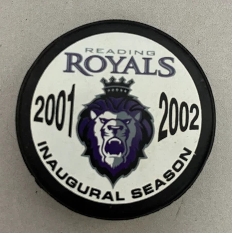 2001-02 Reading Royals (ECHL) Inaugural Season souvenir puck Cover