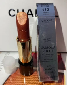Lancome L’Absolu Rouge LipStick ~112 Mars~ FullSize Clear Cap *Rare* - Picture 1 of 3