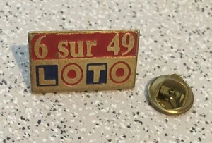 FDJ Loto Pin's 6 of 49 Red and Blue - Picture 1 of 1