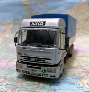 IVECO Eurotech furgonato e telonato - Vintage Camion Scala 1/43 , Italy 1990 - Foto 1 di 6