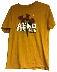 Aeropostale Medium Rose Appliqué Graphic Tee Orange NWT Stretch T-Shirt - Picture 1 of 7