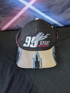Vtg 90s Jeff Burton Exide Racing Team Logo Athletic Diamond NASCAR Snapback 99 - Picture 1 of 3