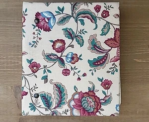 Foto Ablum Vintage Stoff linierte Seiten enthalten Laub Blumen Sammelalbum Erinnerung - Bild 1 von 10