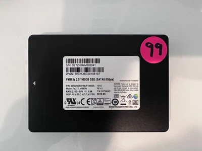 Samsung MZ-7LM960N 2.5 960GB SSD (SATA 6.0Gbps) (Limpiado 99% Salud) Foto 1 de 2