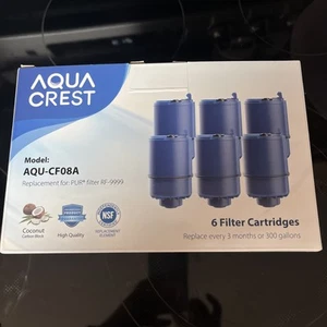 5 AQUA CREST Water Filter Cartridges Model: AQU-CF08A replacesPUR Filter RF-9999 - Picture 1 of 3