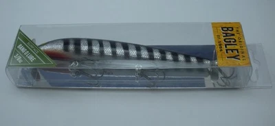 Bagleys BLTS5-SBS 5-1/4" Twinspin Bang-O-Lure Strisce Nere/Foglio Argento - Immagine 1 di 3