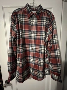 Southern Tide Intercoastal Button Down Hemd rot, blau, weiß kariert Large - Bild 1 von 13