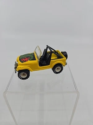Hot Wheels Vintage Real Riders Jeep CJ-7 Yellow Snake White Hubs Malaysia N Mint - Image 1 of 4