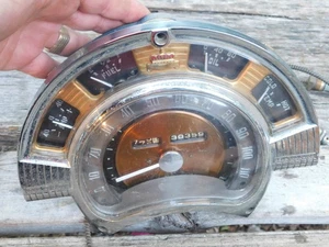 1949-1953 Chrysler Imperial Instrument Cluster Speedometer Gauges & Temp Sensor - Picture 1 of 9