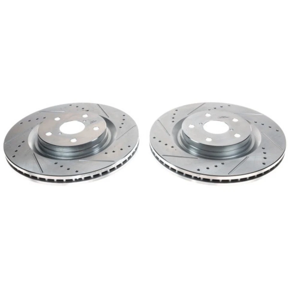 Discos de freio JBR1787XPR Powerstop conjunto de 2 rodas dianteiras para Subaru WRX Forester 19-24 - Imagem 1 de 1