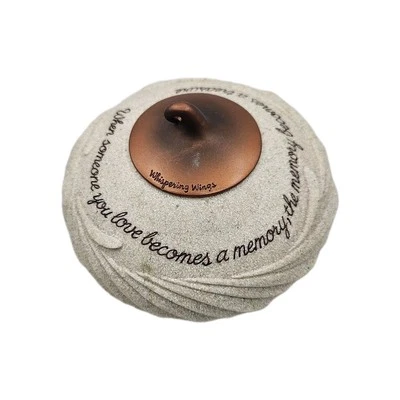 Abbey Press "Whispering Wings" 系列-石制小蜡烛烛台 — 第 1/4 张图片