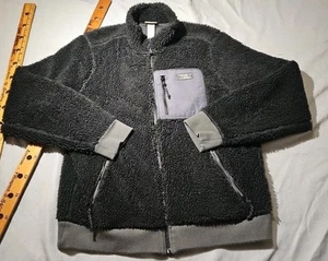 LL Bean Suéter Sherpa Chaqueta Polar Para Hombres Grande Negro Cremallera Completa Exterior - Imagen 1 de 12