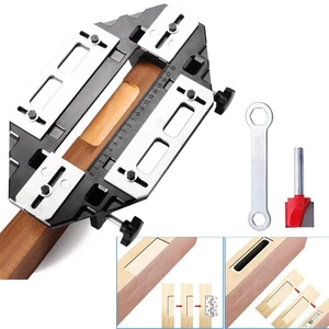 Door Hinge Jig, Aluminum Alloy Door Hinge Installation Kit with Adjustment Wr... - Picture 1 of 7