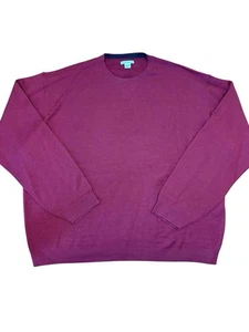 Cutter & Buck 3xb Burgundy Pullover Extra Fine Merino Crew Neck Heritage  - Picture 1 of 4