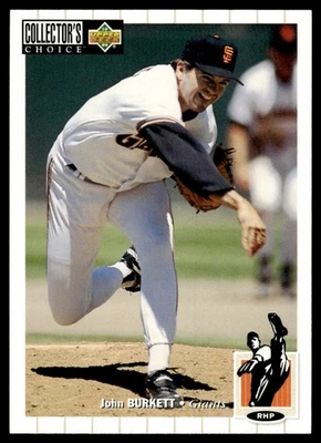 1994 Collector's Choice John Burkett San Francisco Giants #68 15581 - Image 1 of 2