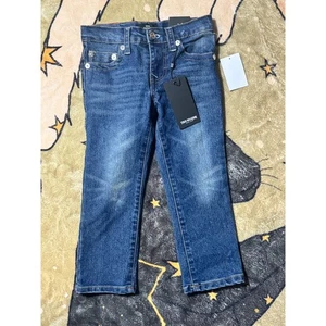 True Religion Kinder Geno Relaxed Slim Fit Denim Jeans Größe 4 Neu mit Etikett - Bild 1 von 4