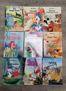 Walt Disney Classic Series Vintage Lot of 9 Hardcover Books Twin Gallery 80's-90 - Picture 1 of 24