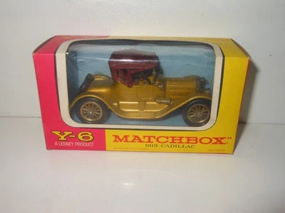 1960s MATCHBOX Y-6 MODELS OF YESTERYEAR 1913 CADILLAC toy with box - Image 1 of 4