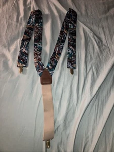 Vintage Paisley Suspenders Made In Germany  - Picture 1 of 4