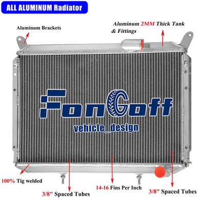 3Row Aluminum Radiator For 1984 1985 1986-1988 Nissan 300ZX Z31 VG30 #CC762 US. - Image 1 of 4