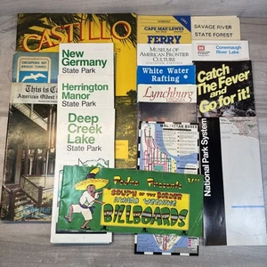 LOT of 16 Vintage Travel Maps Brochures Books National Park Service Map & Guide - Picture 1 of 15