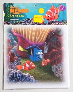 Disney Finding Nemo FINALLY HOME Art-To-Sew Fabric Panel 8" Quilt Sewing Crafts - Picture 1 of 2