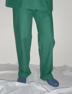 Schlupfhose - OP-Hose - grün - Mischgewebe -  Größe 0 = Damen 34/36 Herren 40/42 - Bild 1 von 1