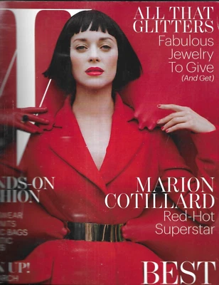 W Magazine Marion Cotillard Holiday Fashion Sportswear Graphic Bags Dresses 2012 - Image 1 of 4