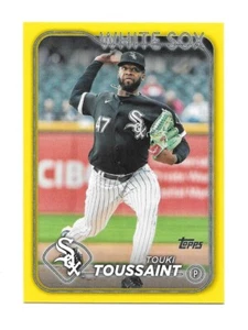 2024 Topps Series 2 TOUKI TOUSSAINT Yellow Parallel -CHICAGO WHITE SOX- #385 - Picture 1 of 1