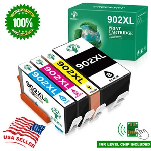 4 Pack 902XL 902 XL Ink Cartridges For HP Officejet Pro 6978 6970 6968 6960 6975 - Picture 1 of 7